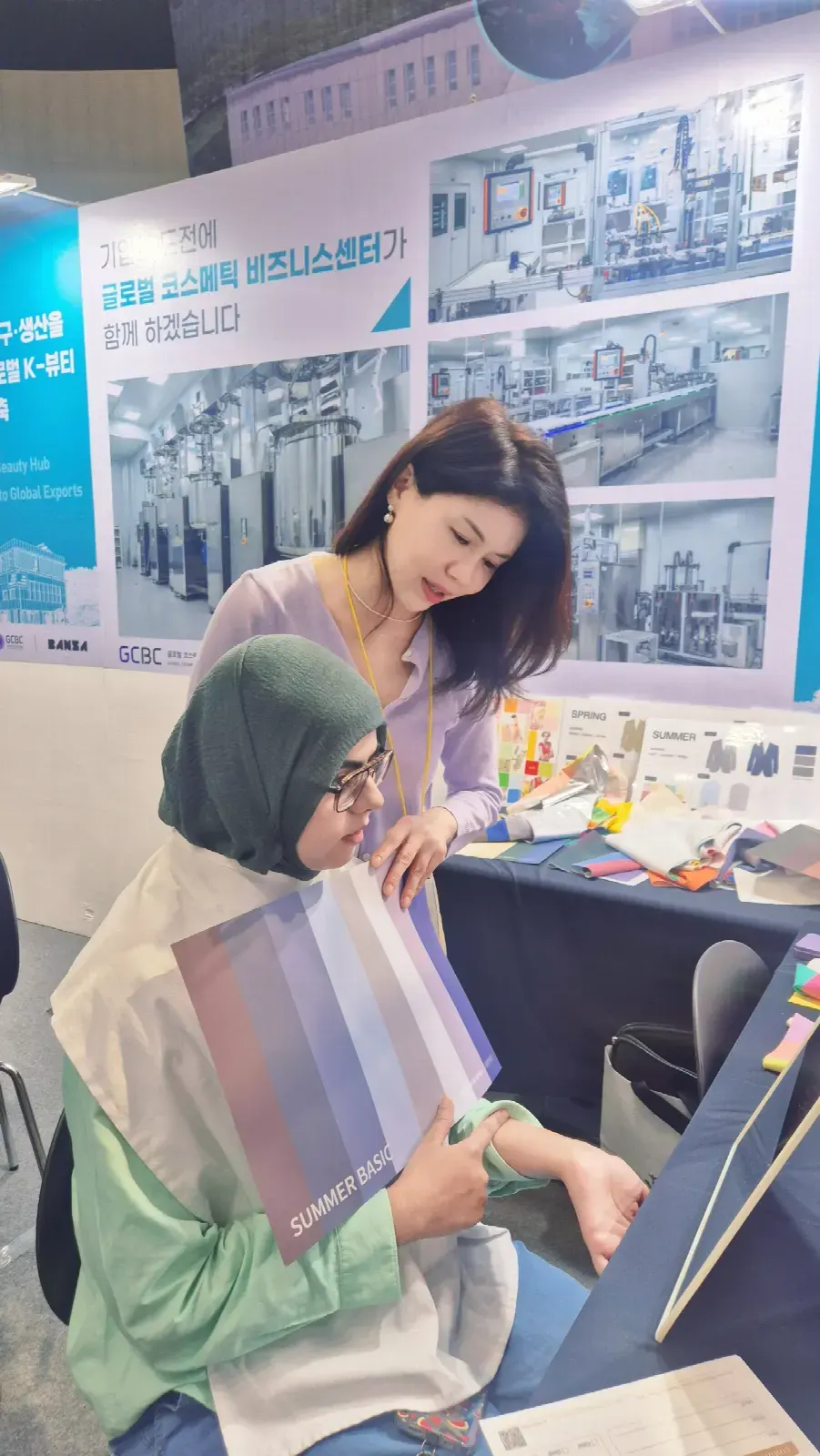 퍼스널컬러 출장 현장 – 행사 부스에서 진행하는 퍼스널컬러 상담