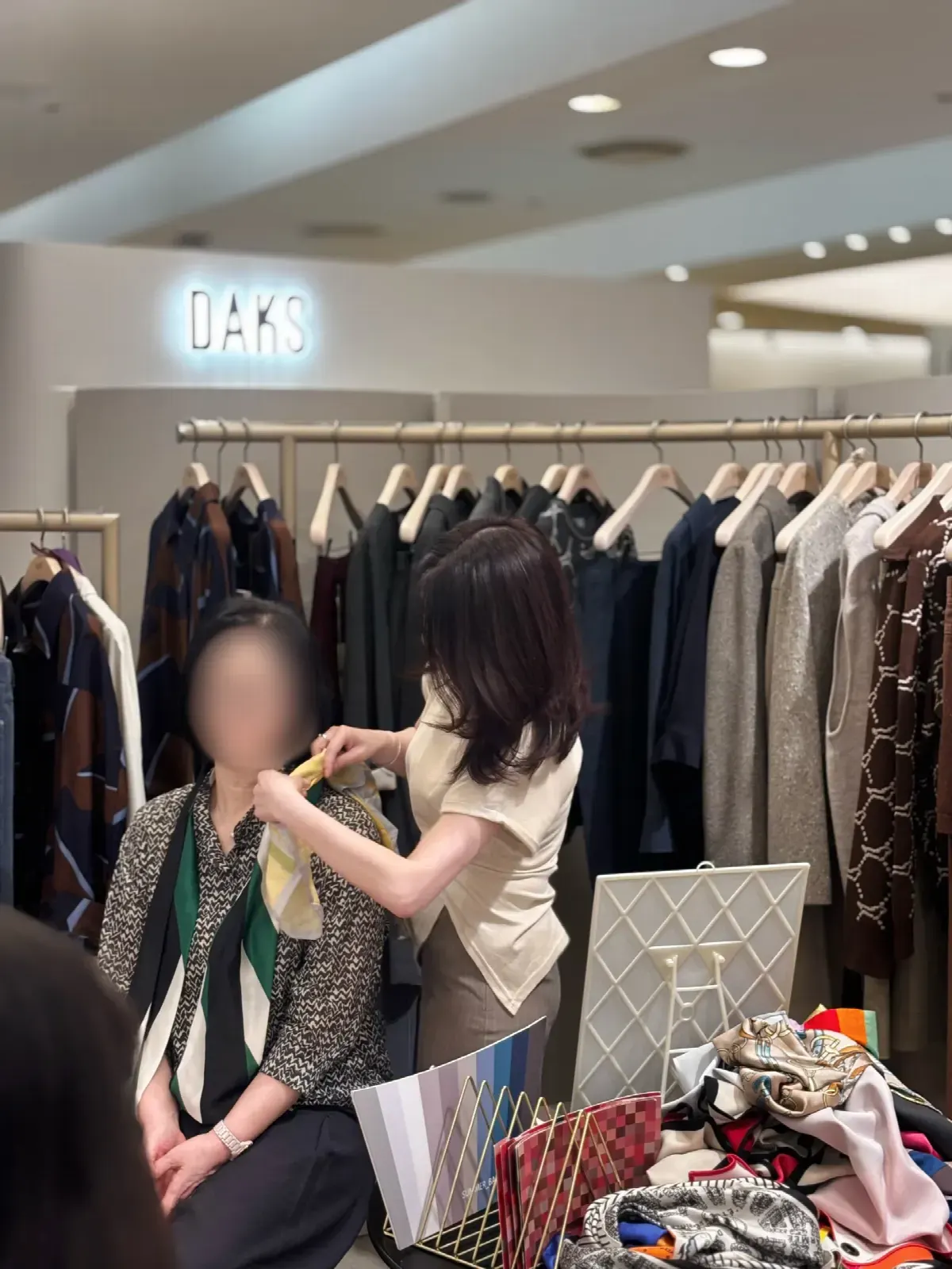 퍼스널컬러 출장 현장 – 매장 행사 퍼스널컬러 상담